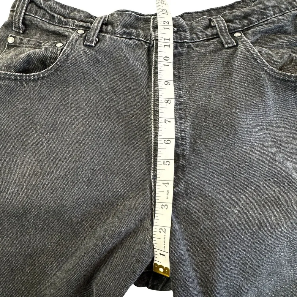 VTG 90s Y2K Levis 545 Baggy Jeans Mens 38 x 34 Black Loose Fit Orange Tab